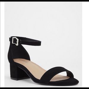 Torrid Black Faux Suede Block Heel Shoes - 9W